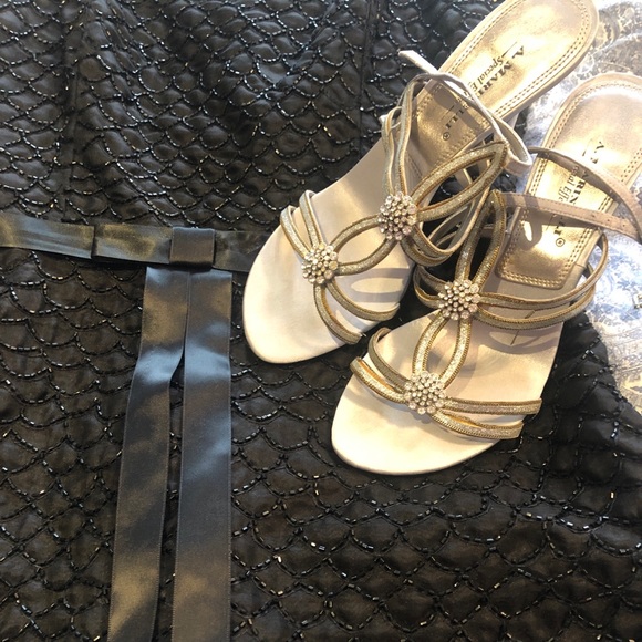 Strapless beaded dress by Laundry: stunning! Vintage - Picture 4 of 8